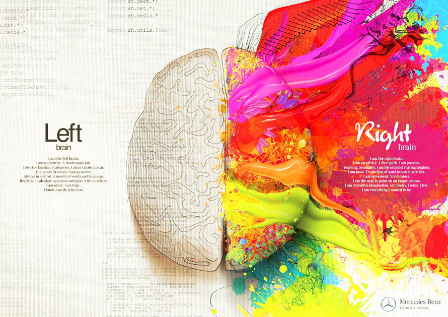 Mercedes Benz ad paint